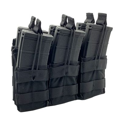 Triple Stacker Open Top M4 Mag Pouch (Black)