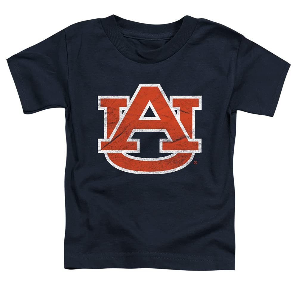 Auburn University Official Distressed Primary Unisex Toddler T Shirt,Navy, 2