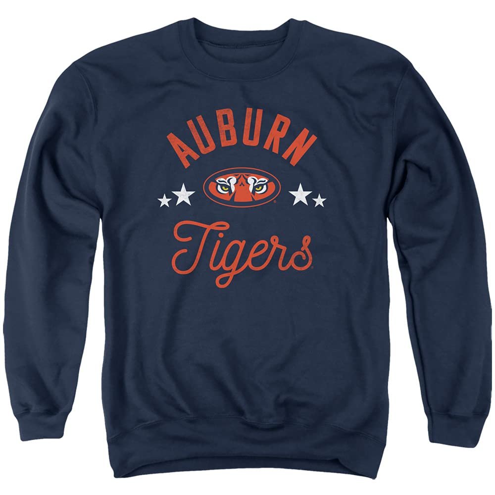 Auburn University Official Tigers Unisex Adult Crewneck Sweatshirt,Navy, 3X-Large