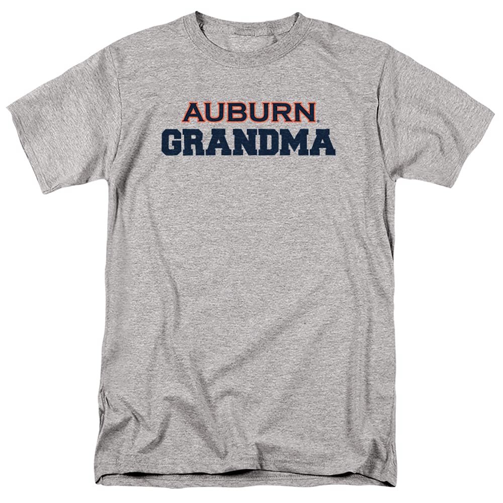 Auburn University Official Grandma Unisex Adult T-Shirt, Athletic Heather, X-Large