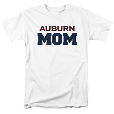 Auburn University Official Mom Unisex Adult T-Shirt, White, 3X-Large