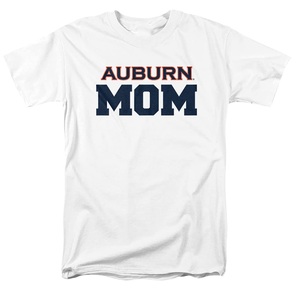 Auburn University Official Mom Unisex Adult T-Shirt, White, 3X-Large