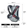 USWE Outlander Hydration Pack, Hydration Backpack with Water Bladder Included - Backpack for Cycling, MTB, Trail Running & More (9L, Black) view 3
