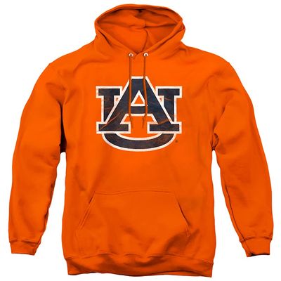 Auburn University Official Distressed Primary Unisex Adult Pull-Over Hoodie,Orange, X-Large