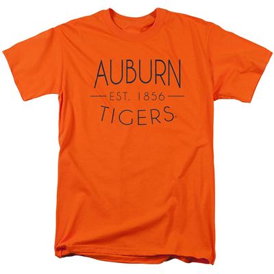 Auburn University Official Simple Unisex Adult T-Shirt, Orange, Small