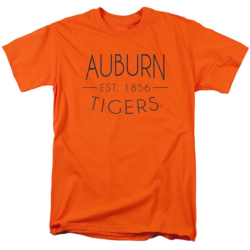 Auburn University Official Simple Unisex Adult T-Shirt, Orange, Small