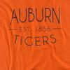 Auburn University Official Simple Unisex Adult T-Shirt, Orange, Small view 2