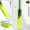 CW Plastic Cricket Bat for Wind Ball Plastic Bat for Tennis Or I10 Ball Lightweight Cricket Bat Beach Cricket Bat Hard Plastic Cricket Bat Men's Full Size Bat Adult Plastic Bat (Speed NEON) view 3