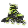 Bladerunner by Rollerblade Phoenix Flash Kid's Adjustable Fitness Inline Skate, Black/Green view 1
