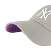 47 MLB New York Yankees Ball Park Clean Up Adjustable Hat, Adult One Size Fits All (New York Yankees Gray Pink) view 3