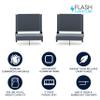 Flash Furniture Grandstand Portable Stadium Seats for Bleachers or Benches, Folding Padded Stadium Chairs with Handle, Pack of 2, 500 lb. Weight Capacity, Dark Blue view 3