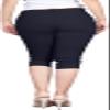 2LUV Women's Stretchy Soft Skinny Easy Fit Stretchy 5 Pocket Mid-Rise Solid Color Classic Skinny Capri Uniform Pants Ultra Stretch Comfy Navy 15 view 3