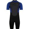 Typhoon Mens Storm3 3/2mm Back Zip Shorty Wetsuit 250795 - Black/Nite Blue Wetsuit Size - S view 1