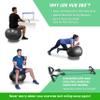 GoSports Hub 360 Yoga Ball Base - Universal Stability Stand for Fitness Balls - Charcoal, Green, or Blue view 2