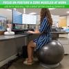 GoSports Hub 360 Yoga Ball Base - Universal Stability Stand for Fitness Balls - Charcoal, Green, or Blue view 3