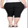 2LUV Women's Stretchy Soft Skinny Easy Fit Stretchy 5 Pocket Mid-Rise Solid Color Classic Skinny Capri Uniform Pants Ultra Stretch Comfy Black 7 view 3
