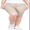 2LUV Women's Stretchy Soft Skinny Easy Fit Stretchy 5 Pocket Mid-Rise Solid Color Classic Skinny Bermuda Shorts Ultra Stretch Comfy Khaki 15 view 3