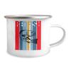 Redfish Fishing Mug for Red Drum Fish Lovers, Fisherman Campfire Mug, Enamel Spottail Fish Coffee Cup, Birthday, Father's Day, Mother's Day view 2