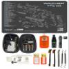 EDOG 29 Pc Pistol Cleaning System - Compatible with Walther PPQ Mod 2 - Schematic (Exploded View) Mat, Range Warrior Universal .22 9mm - .45 Kit & Clenzoil CLP & Gun Oil & Patchs view 1