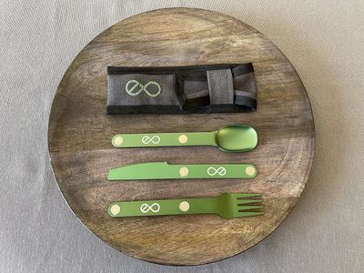 Finalware Magnetic Cutlery (Shamrock (Green) Single Set)