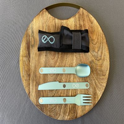 Finalware Magnetic Cutlery (Aquamarine (Light Blue) Single Set)