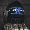 HK Army CTX Paintball Mask Goggle Strap Headpad - Blue/Black view 2