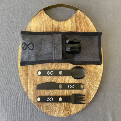 Finalware Magnetic Cutlery (Onyx (Black) 5PCS Set)