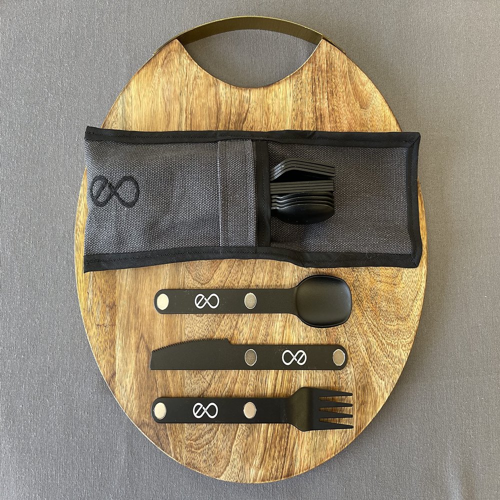 Finalware Magnetic Cutlery (Onyx (Black) 5PCS Set)