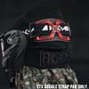 HK Army CTX Paintball Mask Goggle Strap Headpad - Red/Black view 2