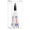 Better Display Cases Model Rocket Acrylic Display Case with Clear Back and Wall Mount (Vertical or Horizontal) - (D03/A078-CB-WM) view 1
