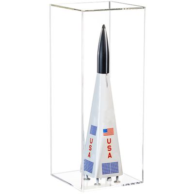 Better Display Cases Model Rocket Clear Acrylic Table Top Display Case (D06/A085-CB)