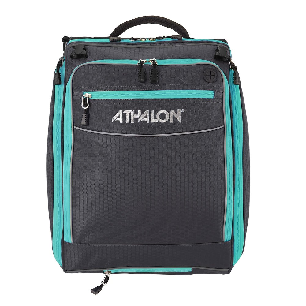 Athalon "Onboard Convertible Boot Bag/Backpack,Graphite/Teal,Large,831