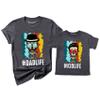 Dadlife Kidlife Shirt Zombie Graphic Father's Day Matching Father and Kids Youth Shirt view 1