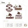 Desert Cactus Texas State University Sticker TXSt Bobcats Vinyl Decal Laptop Water Bottle Car Scrapbook (Proud Parent Sheet) view 3