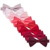 KissTies Pre-Tied Bow Tie Coral Classic Solid Satin Tuxedo Bowties Watermelon Color view 3