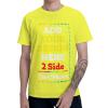 2 Side Add Your Own Design/Text/Photo Custom Personalized Men&Women T-Shirt Tee Yellow view 1
