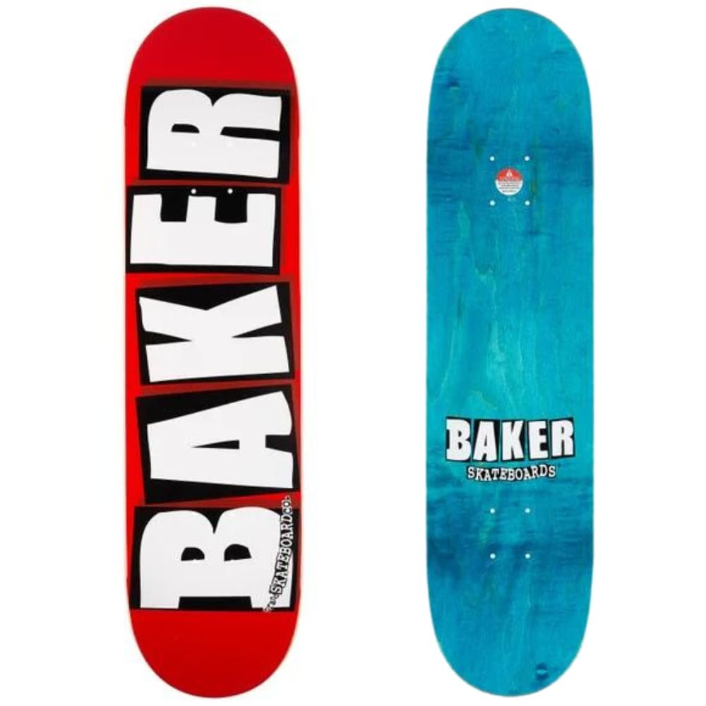 Baker Skateboard Complete Brand Logo Red/White 8.625" x 32"