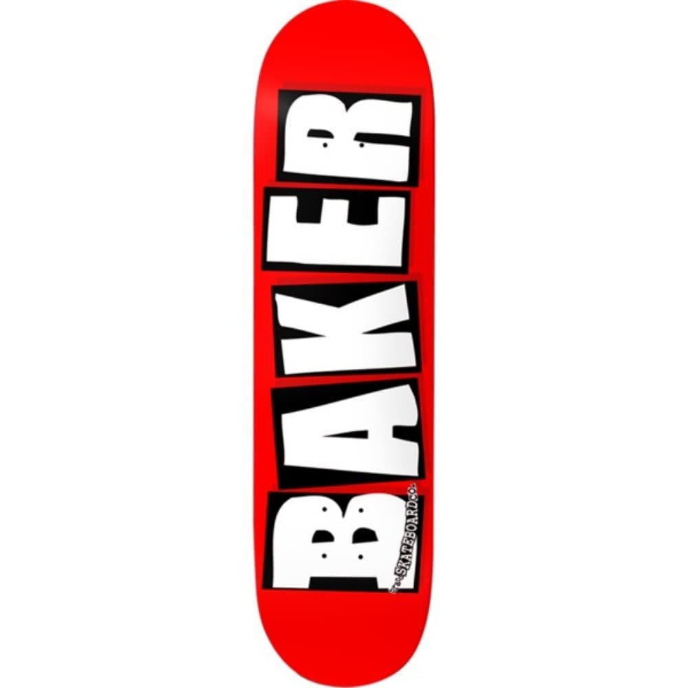Baker Skateboard Deck Brand Logo Red/White 8.625" x 32"