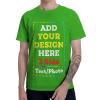 2 Side Add Your Own Design/Text/Photo Custom Personalized Men&Women T-Shirt Tee Green view 1