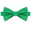 KissTies Pre-Tied Green Bow Tie Classic Solid Satin Tuxedo Bowties view 1