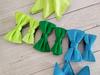 KissTies Pre-Tied Green Bow Tie Classic Solid Satin Tuxedo Bowties view 3