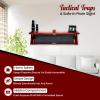 Tactical Traps - Freedom 52R Concealment Shelf with Trap Door and RFID Lock - Secure & Safe Hidden Concealment Compartment - 46" X 13.5" X 5" - Cherry view 3