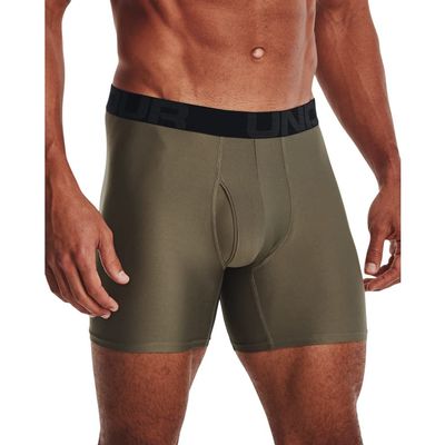 Under Armour mens Tech 6-inch Boxerjock 2-Pack, Black (004)/Tent, 5X-Large