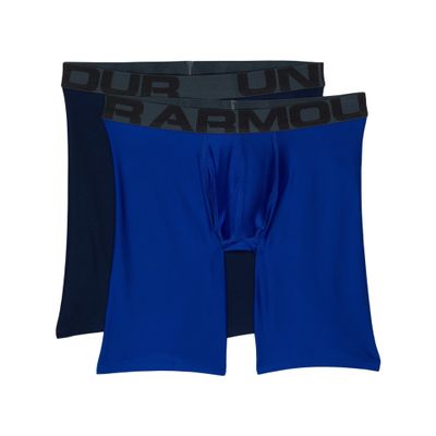 Under Armour mens Tech 9-inch Boxerjock 2-PackDISC, Royal (400)/Academy, X-Small