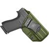 Amberide Glock 43/43X IWB Holster, Kydex-Boltaron Inside Waistband Fit Glock 43 & 43X Pistols, Secure Retention, Low-Print Design, 030 Adjustable Cant view 1