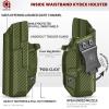 Amberide Glock 43/43X IWB Holster, Kydex-Boltaron Inside Waistband Fit Glock 43 & 43X Pistols, Secure Retention, Low-Print Design, 030 Adjustable Cant view 4