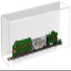 Better Display Cases Model Rocket Acrylic Display Case with White Back and Wall Mount (Vertical or Horizontal) - (D05/A086-WB-WM) view 3