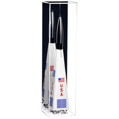 Better Display Cases Model Rocket Acrylic Table Top Display Case with Mirror (D05/A086-MB)