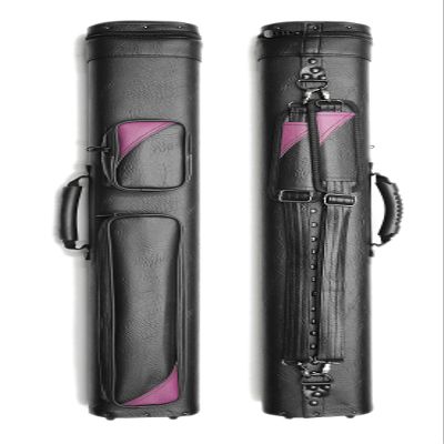 2x2/2x4/2x5/3x6 Professional Pool Cue Case 2butts 2shafts/2butts 4shafts/2butts 5shafts/3butts 6shafts Carry Billiard Pool Cue Stick Case (2x4-Back-Pack-Purple)