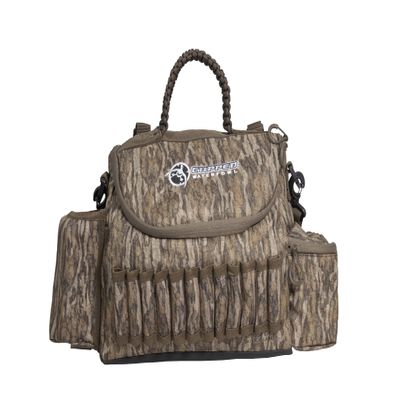 Cupped Waterfowl Camo Guide Bag with Shell Loops & Waterproof Cell Phone Pocket, Mossy Oak Bottomland Camo
